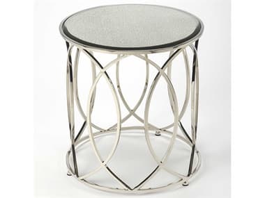 Butler Desiree Round Mirror Metalworks End Table BT5320025