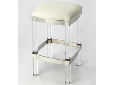 Butler Jordan White Leather Faux Counter Stool BT5322411