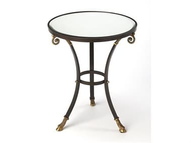 Butler Meurice Round Mirror Metalworks End Table BT5342025