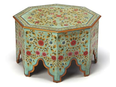 Butler Priya Octagon Wood Artifacts Coffee Table BT5362290