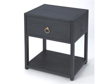 Butler Lark Square Wood Navy Blue End Table BT5384291