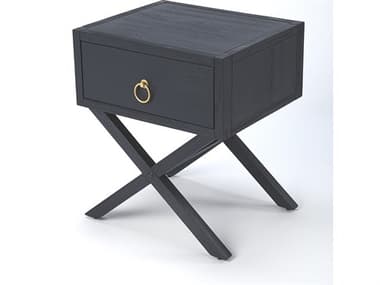Butler Lark Rectangular Wood Navy Blue End Table BT5385291