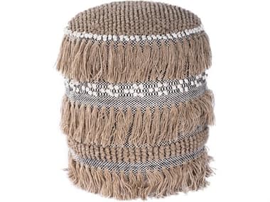 Butler Zoey Beige Upholstered Pouf BT5395140