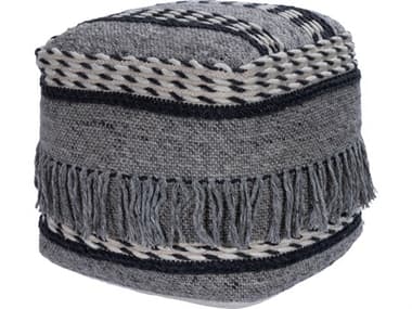 Butler Brynn Gray Upholstered Pouf BT5396266