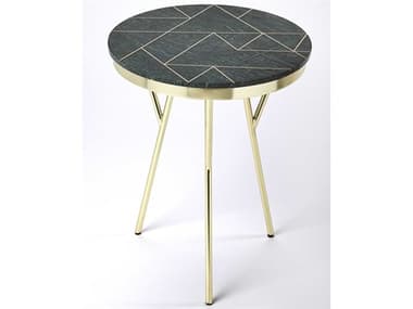 Butler Haven Round Marble Metalworks End Table BT5401025