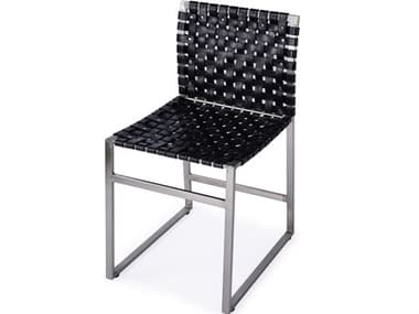 Butler Urban Black Leather Armless Dining Chair BT5447034