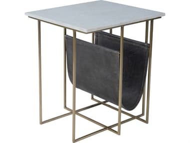 Butler Stephanik Rectangular Marble & Metal End Table BT5451389