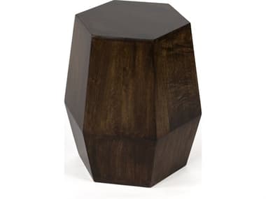 Butler Gulchatai Hexagon Wood Walnut End Table BT5453140