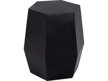 Butler Gulchatai Hexagon Wood Black End Table BT5453295