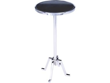 Butler Sash Round Marble Nickel End Table BT5491220
