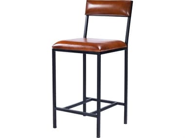 Butler Lazarus Industrial Chic Brown Leather Counter Stool BT5495330