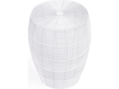 Butler Bellarose Round Metal White End Table BT5512288