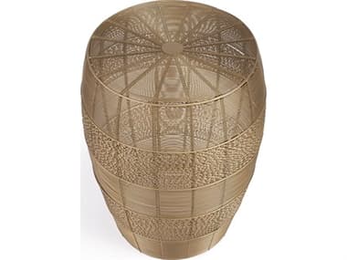 Butler Bellarose Round Metal Polished Gold End Table BT5512402