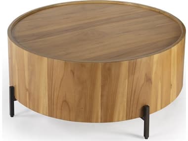 Butler Tori Round Wood Natural Teak Coffee Table BT5514273