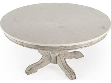 Butler Danielle Round Marble Rustic Gray Coffee Table BT5516329