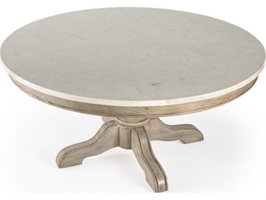 Butler Danielle Round Marble Sandalwood Beige Coffee Table BT5516415