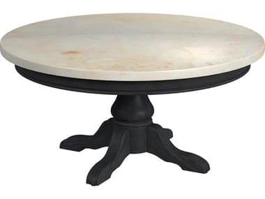 Butler Danielle Round Marble Washed Black Coffee Table BT5516432
