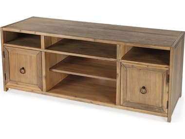 Butler Lark 65" Pine Wood Natural Mango TV Stand BT5524312