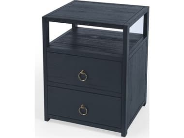Butler Lark 2-Drawers Acacia Wood Nightstand BT5526291