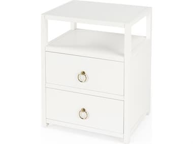 Butler Lark 2-Drawers Acacia Wood Nightstand BT5526304