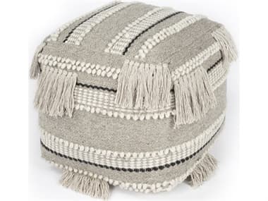 Butler Realisa Grey Upholstered Pouf BT5537329