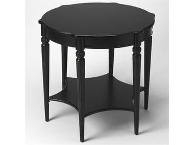 Butler Bainbridge Round Wood Black Licorice End Table BT557111