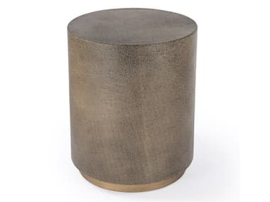 Butler Olenka Round Leather End Table BT5590350