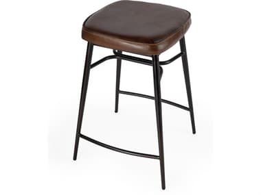Butler Arlington Brown Leather Counter Stool BT5614344