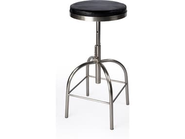 Butler Clyde Black Leather Adjustable Bar Stool BT5617034