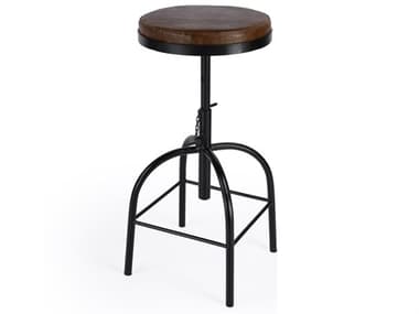 Butler Clyde Brown Leather Adjustable Bar Stool BT5617344
