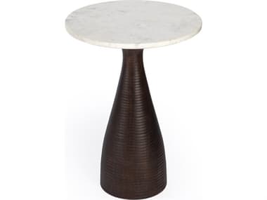 Butler Julia Round Marble Brown End Table BT5627140