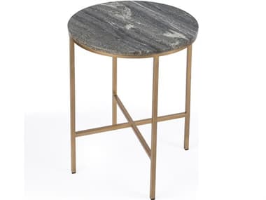 Butler Caty Round Marble Metalworks End Table BT5629025