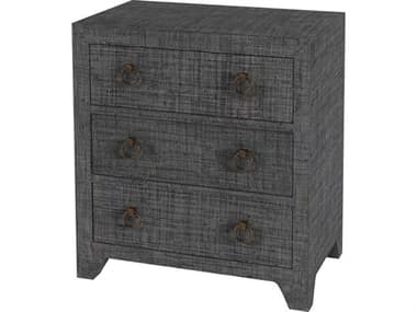 Butler Bar Harbor 3-Drawers Gray Beech Wood Nightstand BT5667420