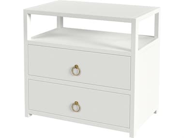 Butler Lark 2-Drawers Acacia Wood Nightstand BT5670304