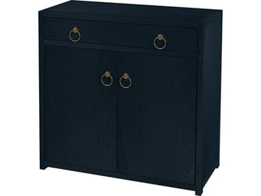 Butler Lark Navy Blue Acacia Wood Accent Cabinet BT5673291