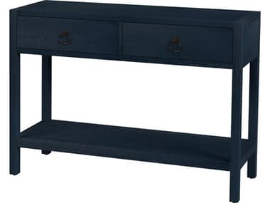 Butler Lark Rectangular Wood Navy Blue Console Table BT5676291