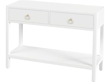 Butler Lark Rectangular Wood White Console Table BT5676304