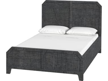 Butler Bar Harbor Charcoal Raffia Gray Wood Queen Panel Bed BT5706420