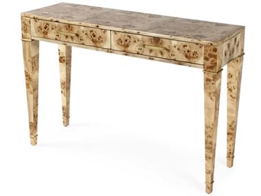 Butler Kai Rectangular Wood Light Burl Console Table BT5714443