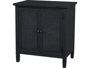 Butler Flagstaff Black Cane Mindi Wood Accent Cabinet BT5725432