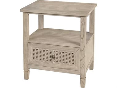 Butler Flagstaff 1-Drawer Natural Mindi Wood Nightstand BT5727449