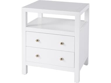 Butler Nora 2-Drawers Acacia Wood Nightstand BT5734304