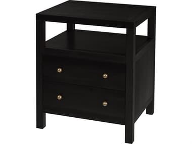Butler Nora 2-Drawers Brown Acacia Wood Nightstand BT5734451