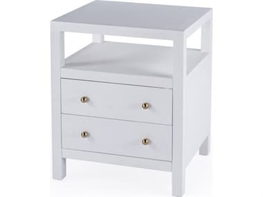 Butler Nora 2-Drawers Acacia Wood Nightstand BT5734477