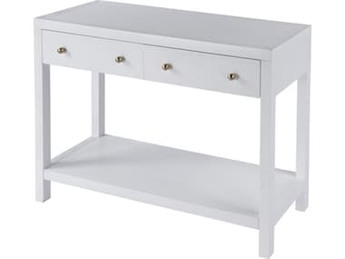 Butler Nora Rectangular Wood White Console Table BT5739477