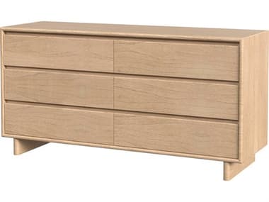 Butler Halmstad 6-Drawers Natural Mindi Wood Double Dresser BT5766488
