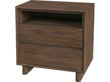 Butler Halmstad 2-Drawers Brown Mindi Wood Nightstand BT5768188