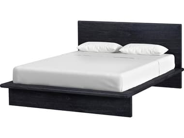 Butler Halmstad Washed Black Mindi Wood Queen Platform Bed BT5770432