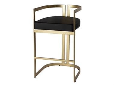 Butler Clarence Black Leather Faux Bar Stool BT5782034