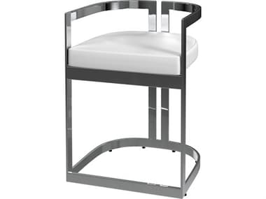 Butler Clarence Nickel Plated Faux Leather Counter Stool BT5783220